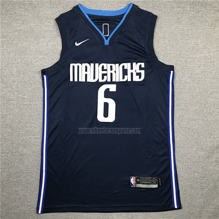 Camiseta Dallas Mavericks Kristaps Porzingis NO 6 Statement 2019-20 Azul